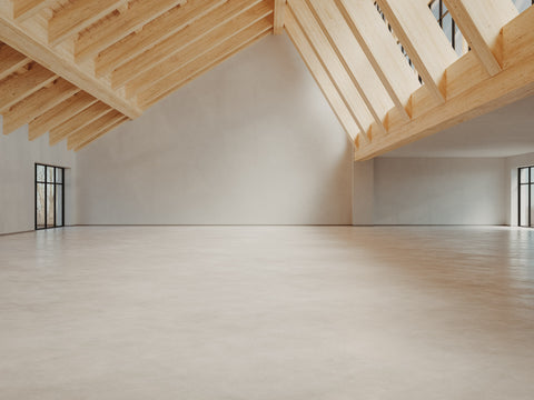Wooden Beam Exhibition Space