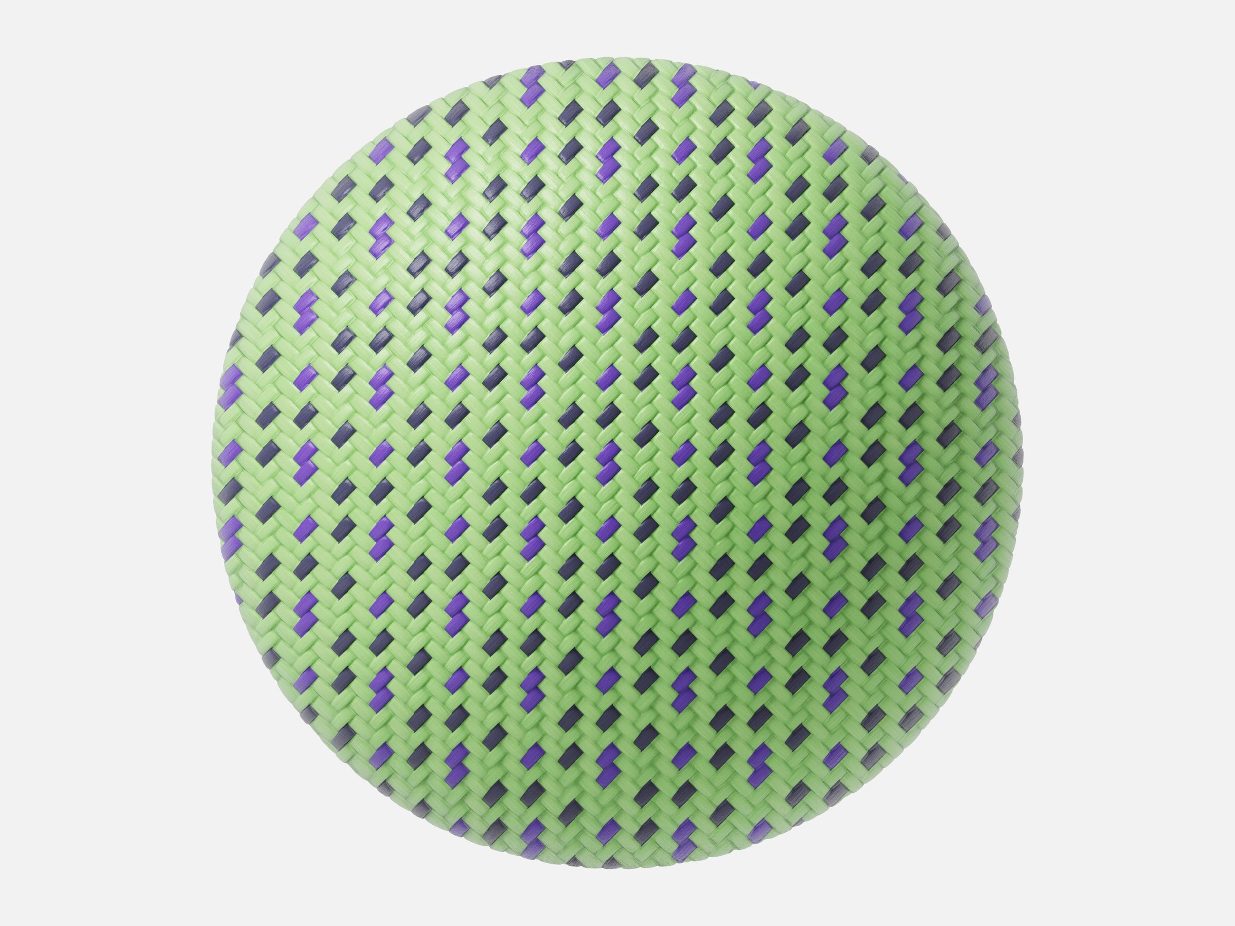 Braided Cable 003 Patterned Nylon Green