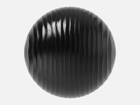 Ceramic 021 Black Fluted Glaze