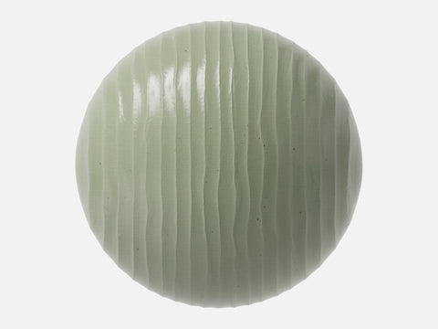 Ceramic 021 Mint Fluted Glaze