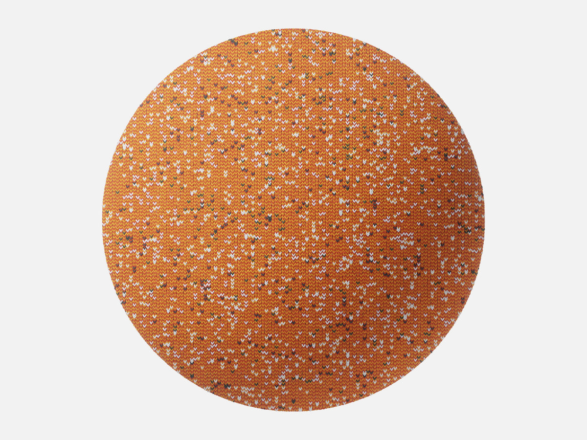 Knitted Textile 027 Orange Pulse