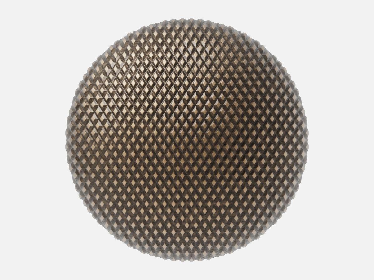Knurled Metal 002 Fine Diamond Antique