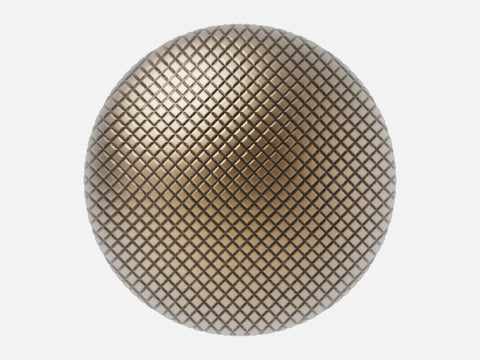 Knurled Metal 004 Coarse Pyramid Antique