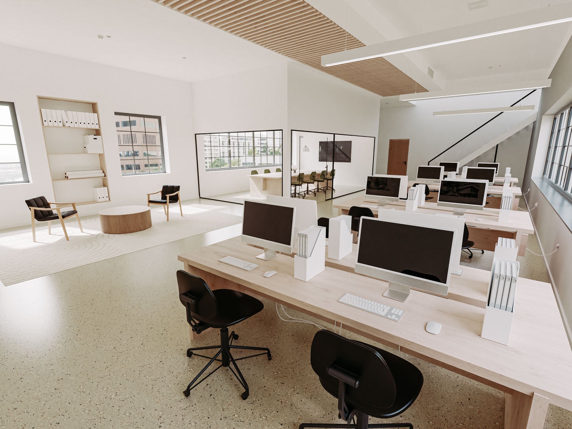 Modern Office Scene for Blender & KeyShot | Visune 3D Resources