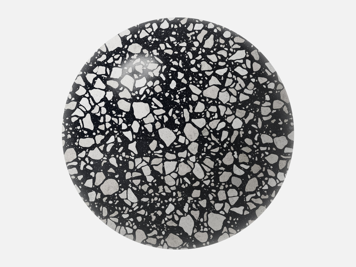 Terrazzo 004 Monochrome Pebble