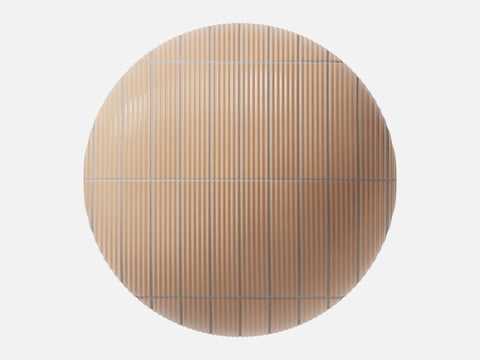 Tiles 010 Glazed Corrugated Peach