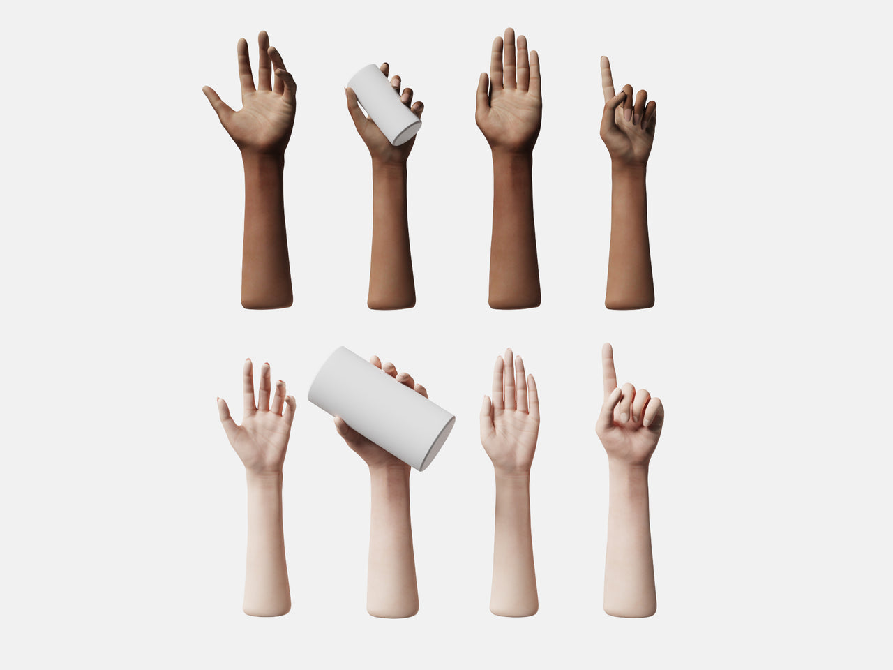 Hand Elements - Visune KeyShot Store