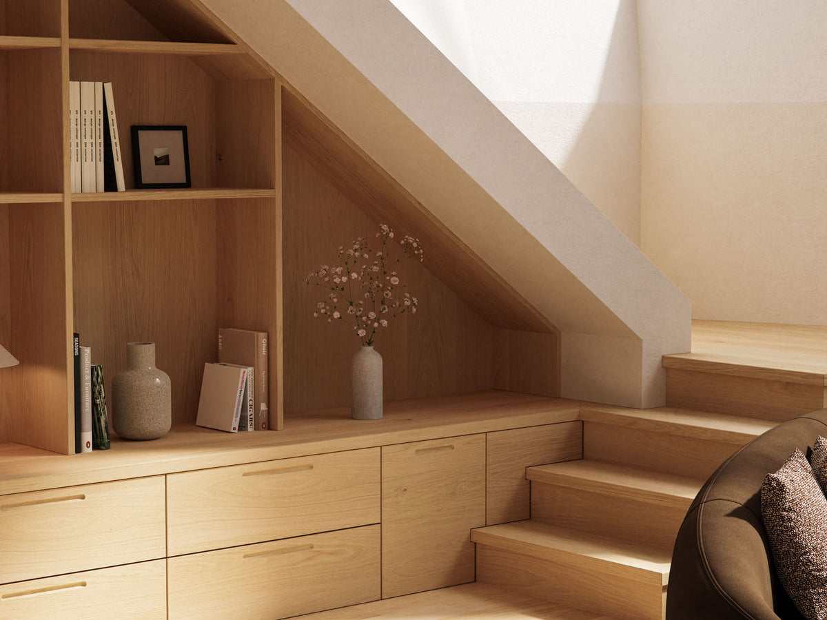 Staircase Shelving Diorama