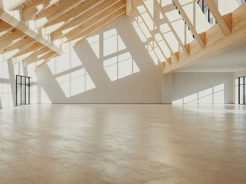 Wooden Beam Exhibition Space