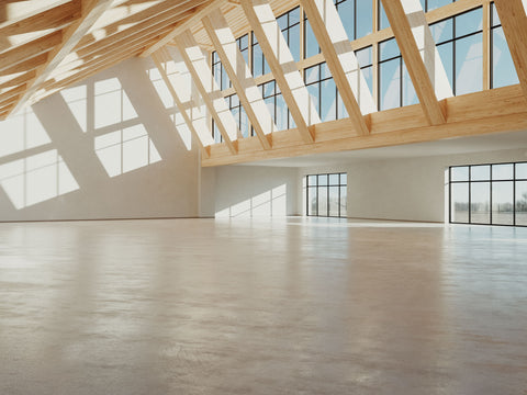 Wooden Beam Exhibition Space