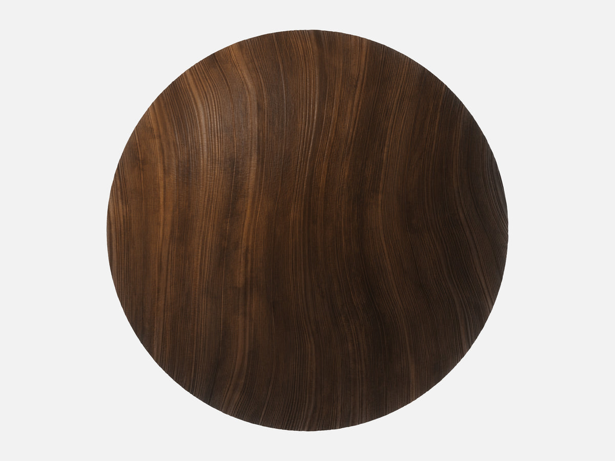 Walnut Wood 004 Dark Stained Endgrain