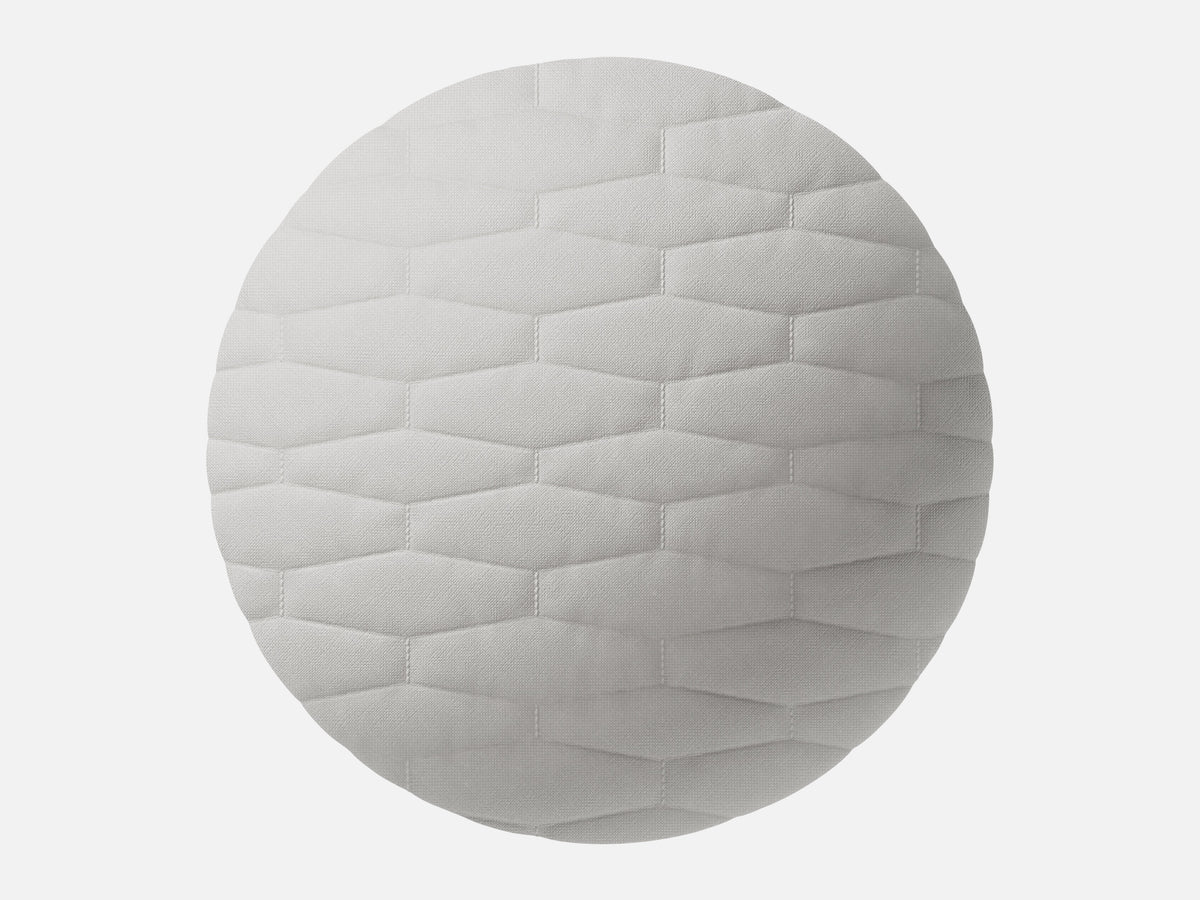 Woven Textile 037 Diamond Twill Quilted Hex Relief