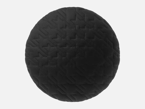 Woven Textile 073 Denim Quilted Houndstooth